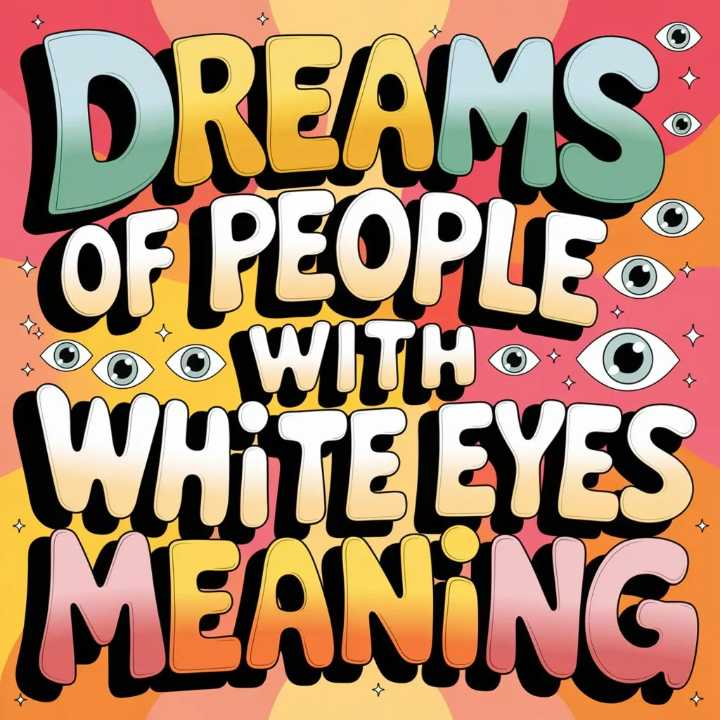 Dreams of People with White Eyes: What Do They Symbolize and Why?