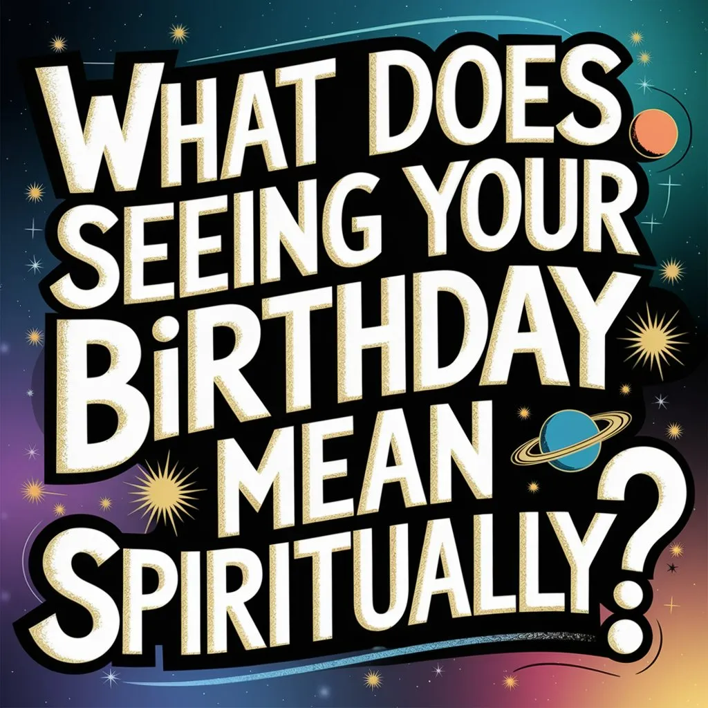 What Does Seeing Your Birthday Mean Spiritually?