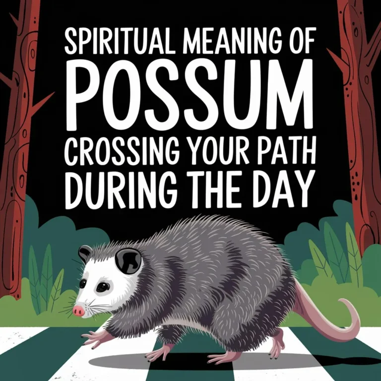 Spiritual Meaning of Possum Crossing Your Path During the Day