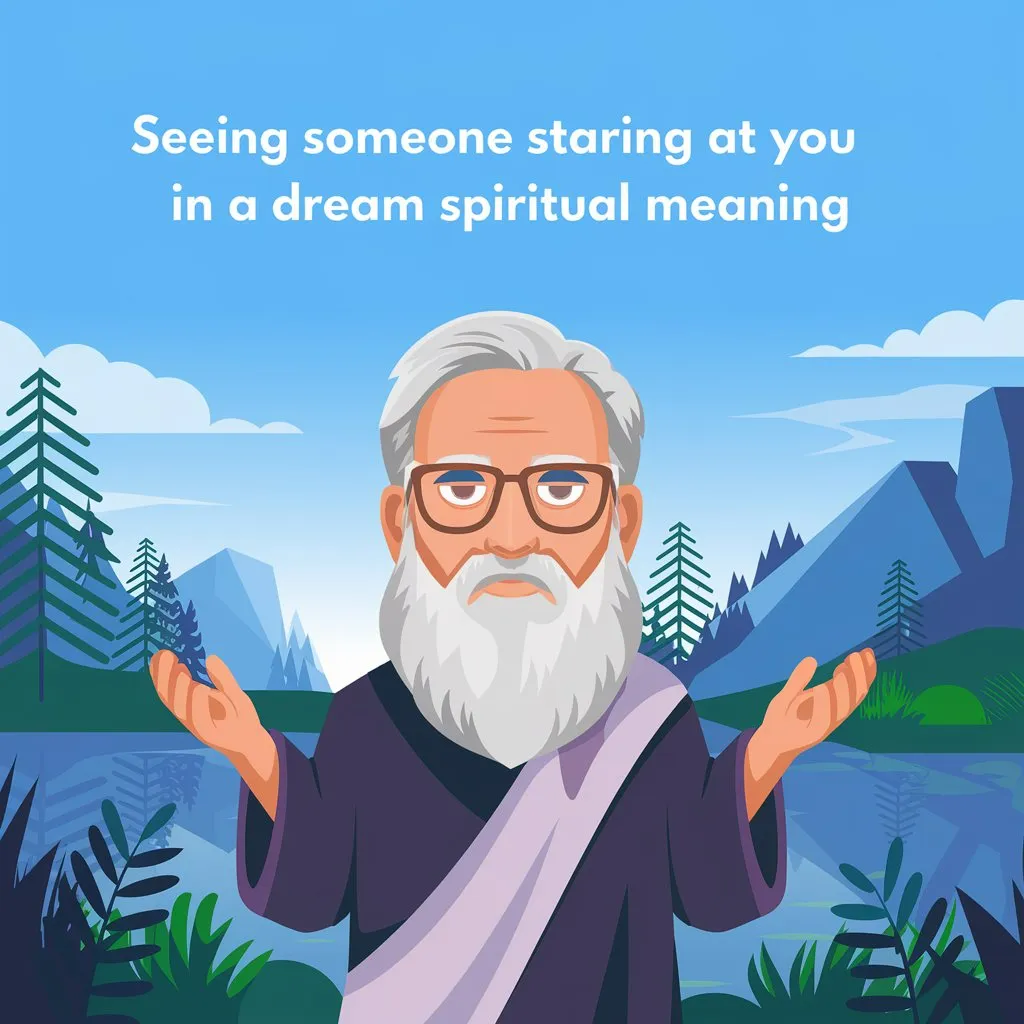 Seeing Someone Staring at You in a Dream Spiritual Meaning