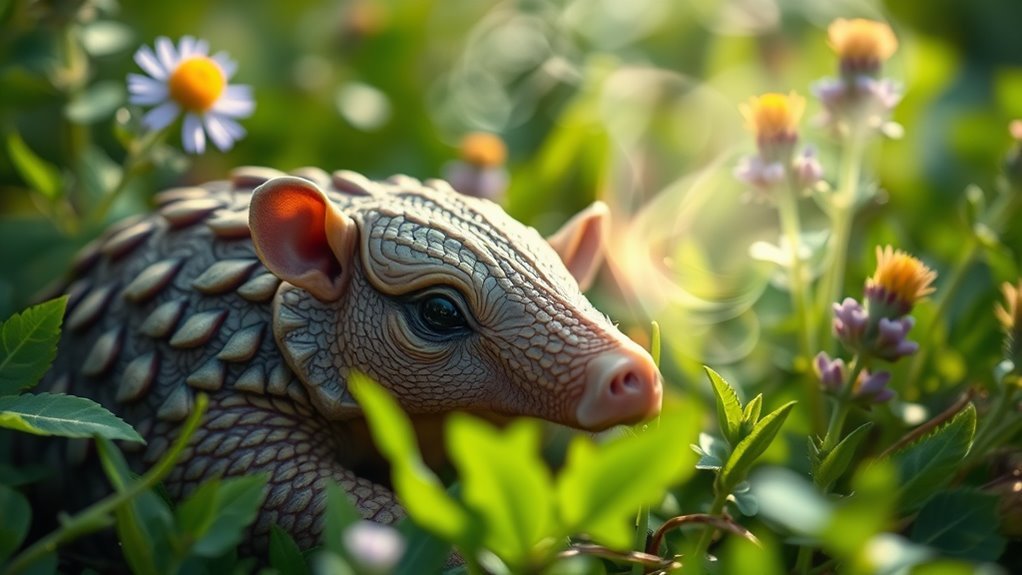 armadillos symbolize spiritual protection