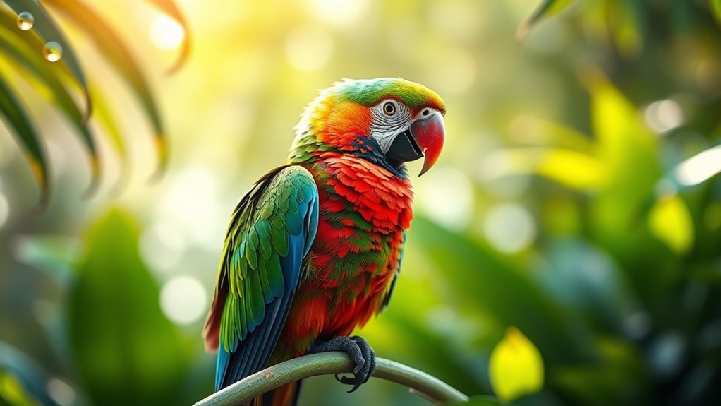 parrots symbolize spiritual messages