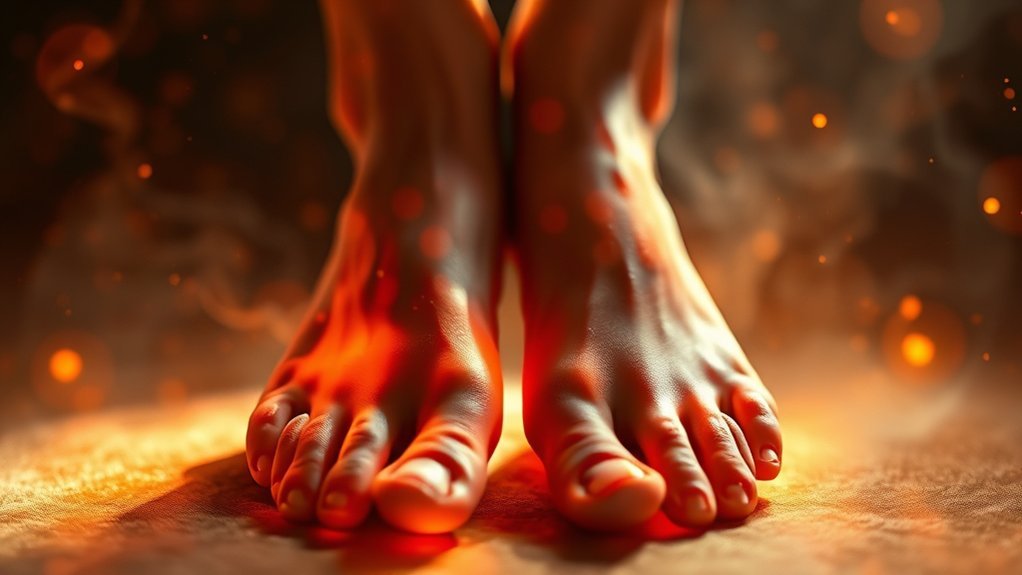 spiritual significance of burning feet